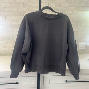 Aritzia TNA Cozy AF Gray Grey Pullover Sweatshirt Size Medium